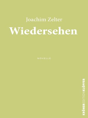 cover image of Wiedersehen